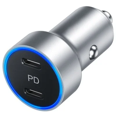 Choetech 40W 2-Port Pd20W All Metal Fast Car Charger For Iphone 12/12 Pro Max/12 Mini